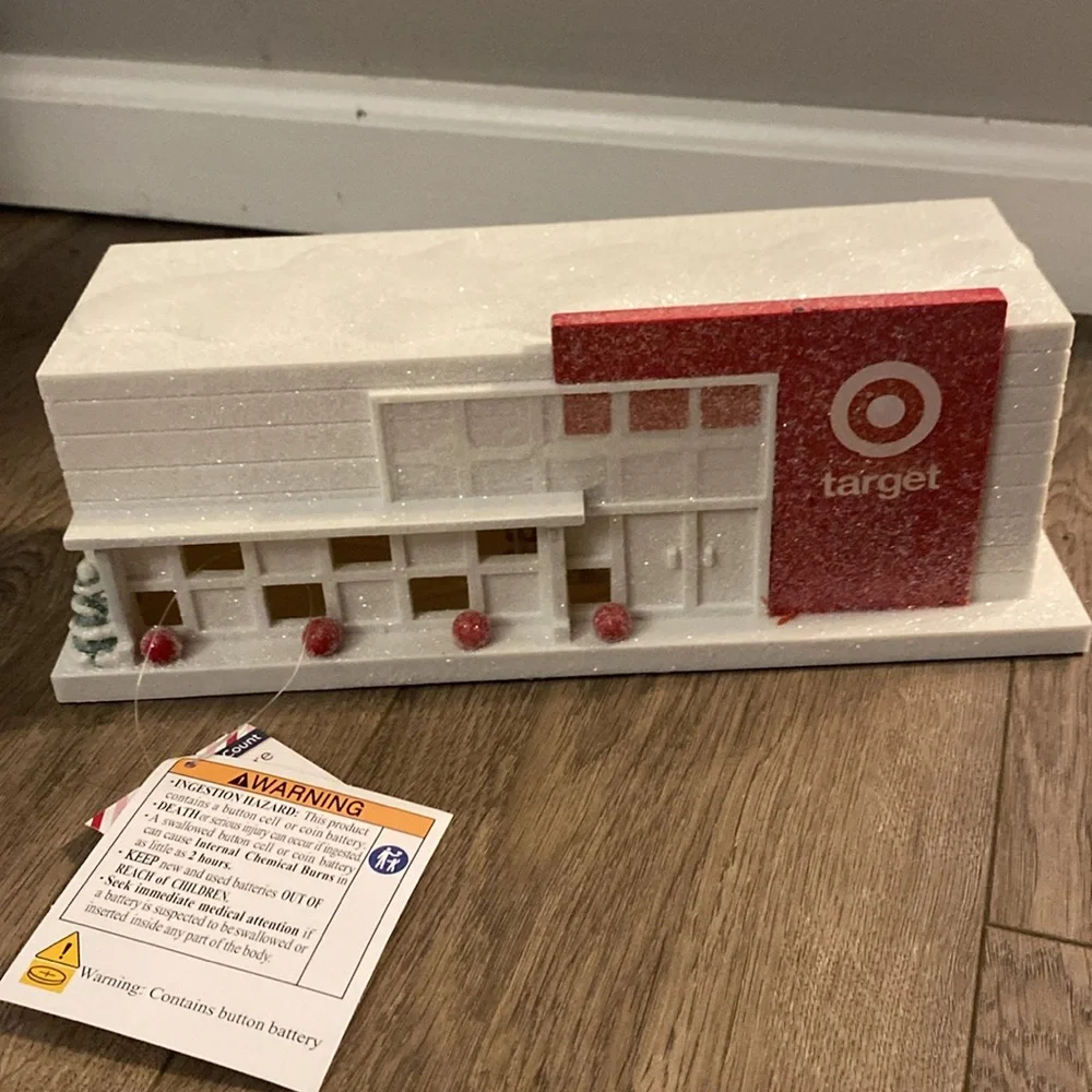 Target Bullseye Christmas Village Light-Up Target Store HARD TO FIND NWT 2024